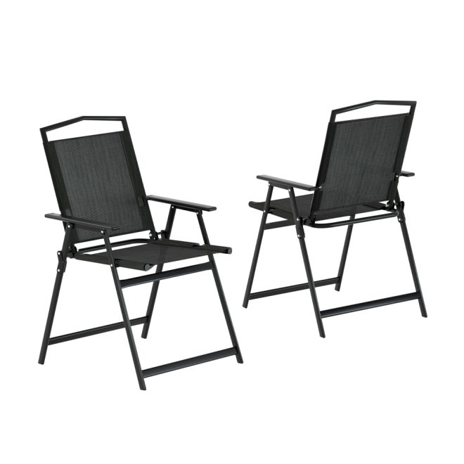 Outdoor Chairs Portable Folding Camping Chair Steel Patio Furniture