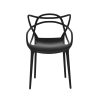 4PC Outdoor Dining Chairs PP Portable Stackable Chair Patio Furniture