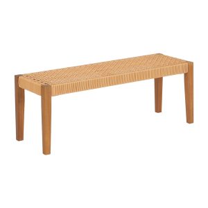 Outdoor Garden Bench Seat Dining Acacia Wood 2-Seater Patio Furniture