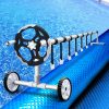 Swimming Pool Cover Pools Roller Wheel Solar Blanket Covers – 10×4 m