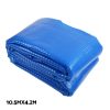 Aquabuddy Pool Cover 500 Micron 10.5×4.2m Swimming Pool Solar Blanket 5.5m Blue Roller