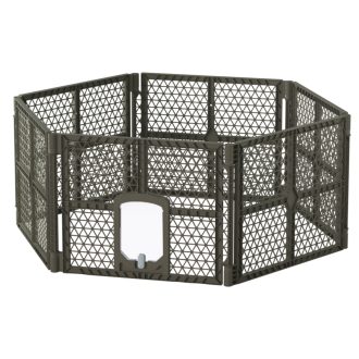 Pet Dog Playpen Enclosure Fence Puppy Cage Plastic Play Pen Fold