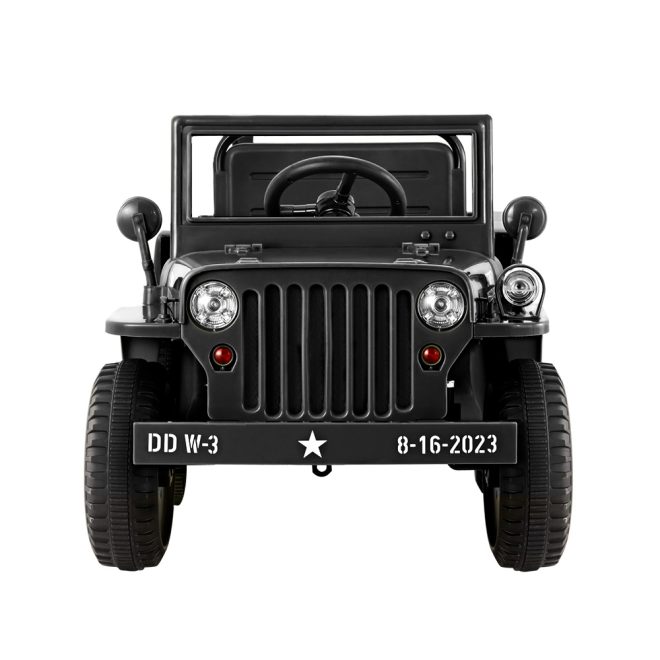 Kids Ride On Car Off Road Military Toy Cars 12V – Black