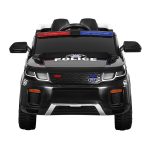 Kids Ride On Car Electric Patrol Police Toy Cars Remote Control 12V – Black