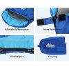 Sleeping Bag Kids Camping Hiking Winter – 172×70 cm, Blue