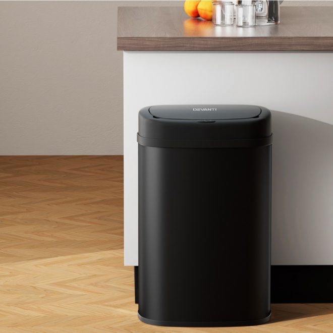 50L Sensor Bin Motion Rubbish Automatic Black