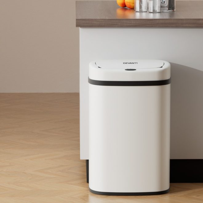 50L Sensor Bin Motion Rubbish Automatic White