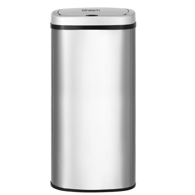 60L Sensor Bin Motion Rubbish Automatic Silver