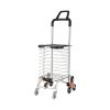 Foldable Shopping Cart Trolley 35L Grocery Bag Rolling Wheel Portable