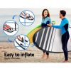 Stand Up Paddle Boards SUP 11ft Inflatable Surfboard Paddleboard Kayak – Black and White and Red