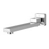 Bathroom Mixer Spout Wall Bath Tap Square Swivel Bathtub Chrome