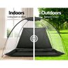 3M Golf Practice Net Tent Portable Training Aid Driving Target Mat Soccer – Black