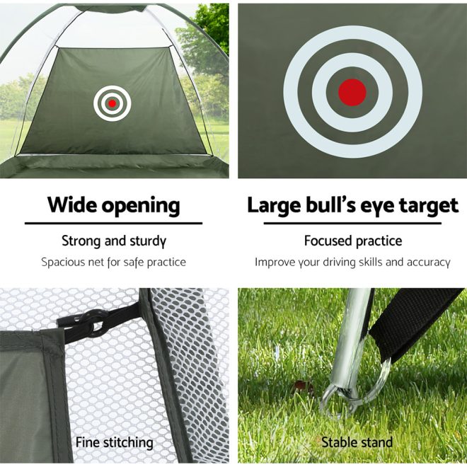 3M Golf Practice Net And Training Mat Set Driving Target Green