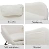 Rocking Armchair Feeding Chair Boucle Fabric Armchairs Lounge Sofa White