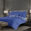 Royal Comfort Bamboo Cooling Reversible 7 Piece Comforter Set Bedspread – KING, Royal Blue