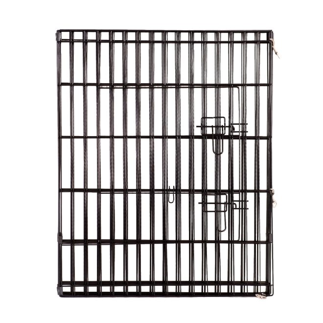 8 Panel Playpen Puppy Exercise Fence Cage Enclosure Pets Black All Sizes – Black – 61×61 cm