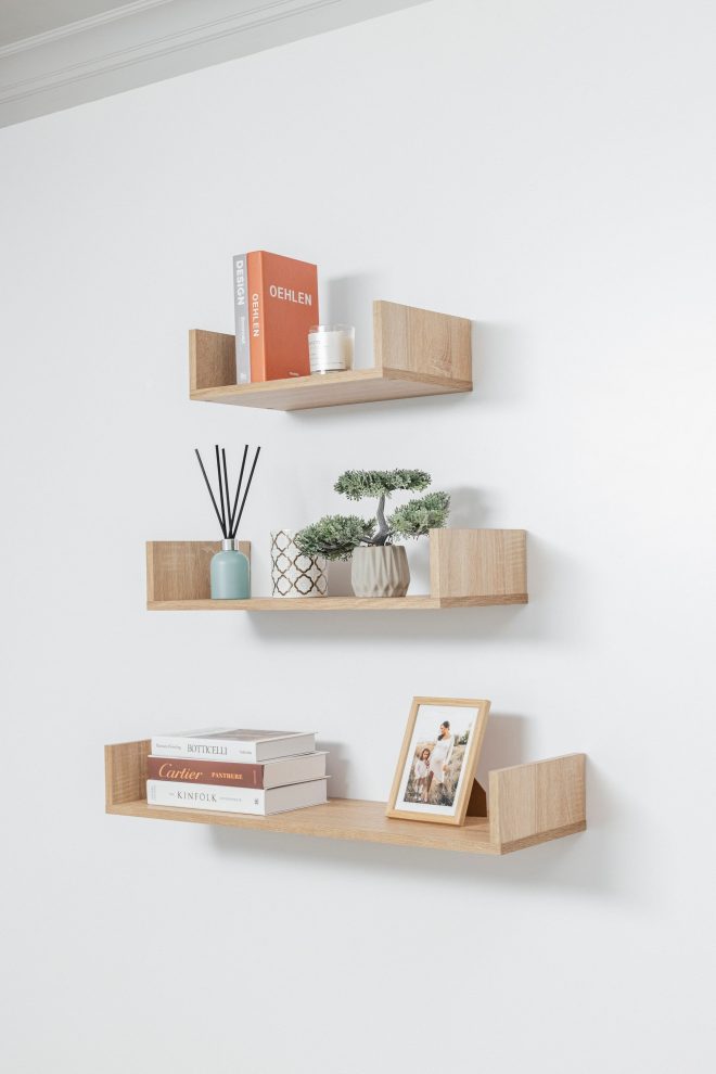 OSLO THREE PIECE SHELF KIT – Oak