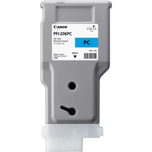 CANON PFI-206 LUCIA EX INK FOR IPF6400 6450 – 300ML – Photo Cyan