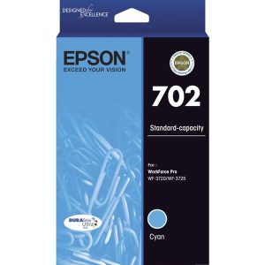 EPSON 702 INK DURABRITE WF-3720 WF-3725 – Cyan