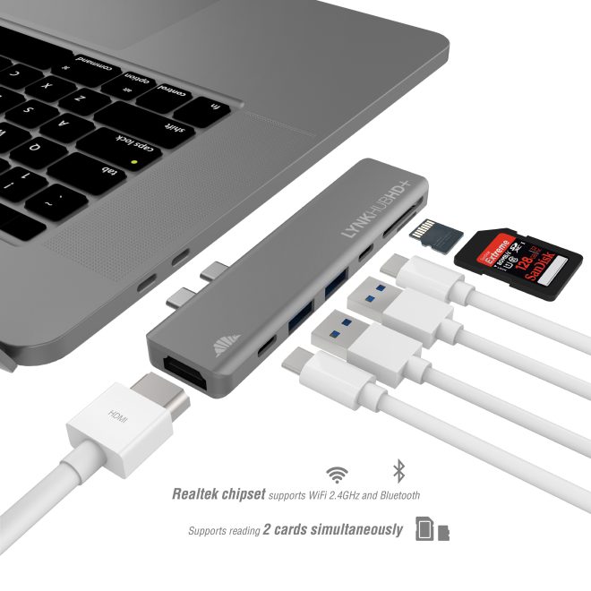 LynkHUB HD+ is a 7-in-1 adapter by IntelliArmor