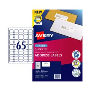 AVERY Laser Label – 65Up x 25Pcs