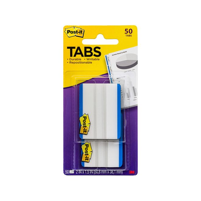 POST-IT Tabs 686F-50BL Pack of 2 Bx6