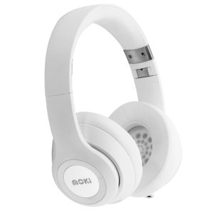 MOKI Katana Bluetooth Headphones. – White