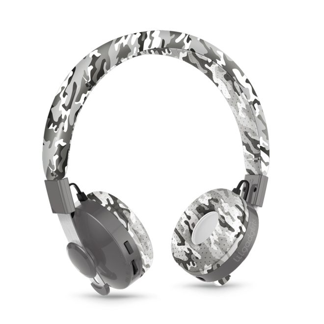 LILGADGET LilGadgets Untangled Pro Childrens Wireless Bluetooth Headphones – Snow Camo