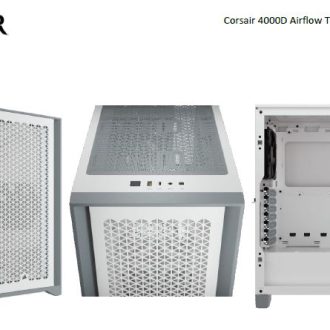 CORSAIR Carbide Series 4000D Airflow ATX Tempered Glass 2x 120mm Fans pre-installed. USB 3.0 x 2, Audio I/O. Case NDA Sept 16