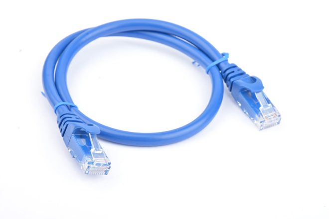 8WARE Cat6a UTP Ethernet Cable Snagless – 0.25m, Blue