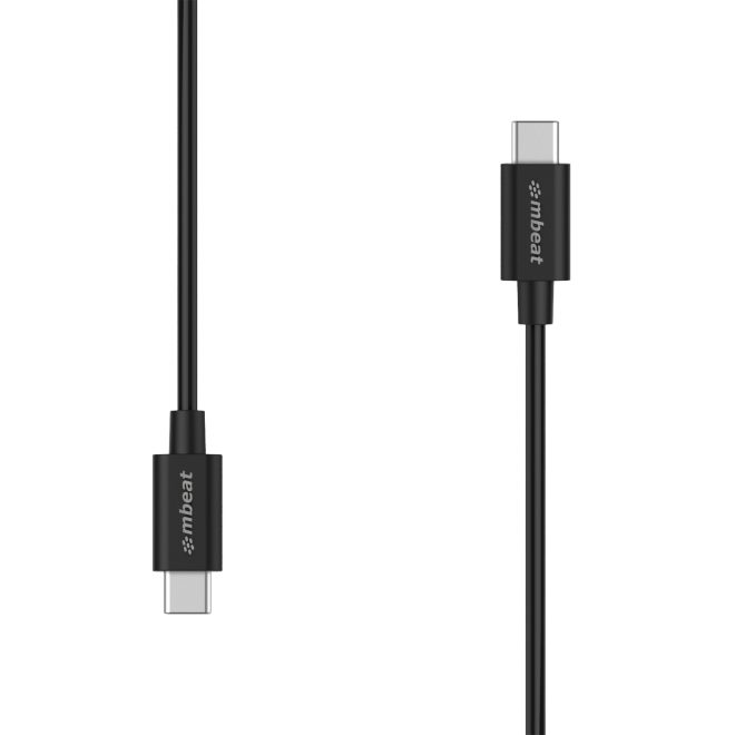 MBEAT Prime USB-C to USB-C 2.0 Charge And Sync Cable High Quality/Fast Charge for Mobile Phone Device Samsung Galaxy Note 8 S8 9 Plus LG Huawei – 2m