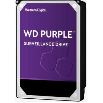 WESTERN DIGITAL Digital WD Purple 3.5′ Surveillance HDD 5400RPM 64MB SATA3 6Gb/s 110MB/s 180TBW 24×7 64 Cameras AV NVR DVR 1.5mil MTBF