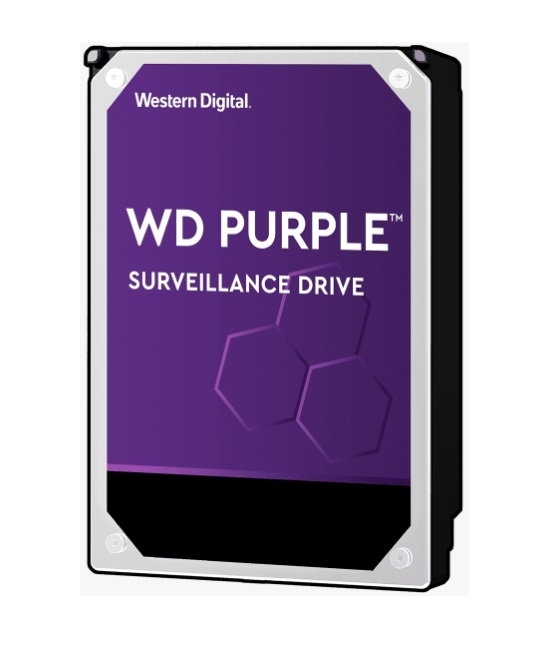 WESTERN DIGITAL Digital WD Purple 3.5′ Surveillance HDD 5400RPM 64MB SATA3 6Gb/s 110MB/s 180TBW 24×7 64 Cameras AV NVR DVR 1.5mil MTBF – 1TB