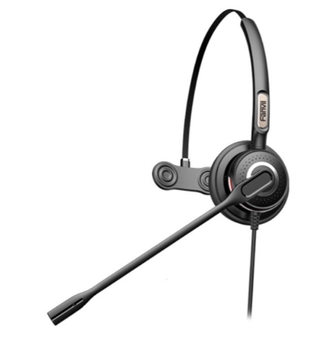 FANVIL Mono Headset – Over the head design, perfect for any small office or home office (SOHO) or call center staff – RJ9 Connection – HT201