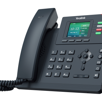 Yealink T33G 4 Line IP phone, 320×240 Colour Display, Dual Gigabit Ports, PoE. No Power Adapter included