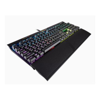 CORSAIR K70 MK.2 RGB Gaming Cherry MX Silent, USB Pass-Through Port, Backlit RGB LED, Mechanical Keyboard