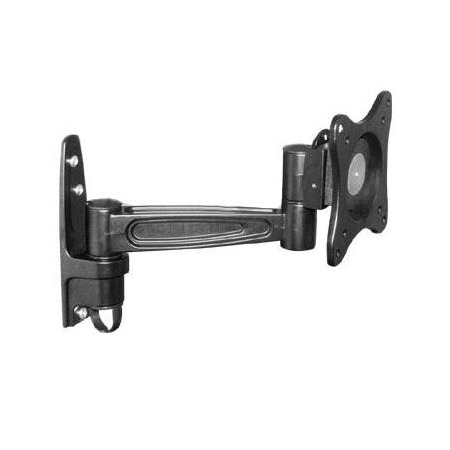 Brateck Single Monitor Wall Mount tilting & Swivel Wall Bracket Mount Vesa 75mm/100mm For most 13”-27′ LED, LCD flat panel TVs; up to 15kg