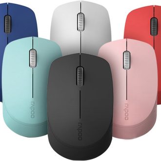 RAPOO M100 2.4GHz & Bluetooth 3 / 4 Quiet Click Wireless Mouse – 1300dpi Connects up to 3 Devices, Up to 9 months Battery Life