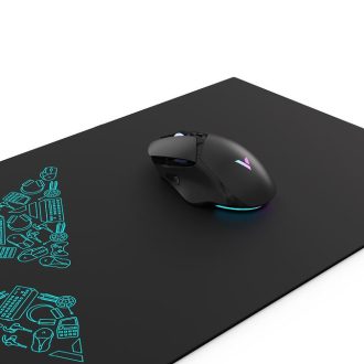 RAPOO V1L Mouse Pad – Extra Large Mouse Mat, Anti-Skid Bottom Design, Dirt-Resistant, Wear-Resistant, Scratch-Resistant, Suitable for Gamers/Gaming