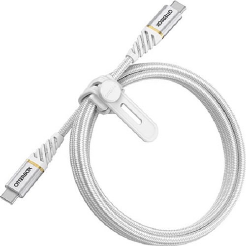 OTTERBOX USB-C To USB-C 1 Meter Fast Charge USB 2.0 / USB PD Cable – Premium – Cloud Sky White ( USB C To USB C ) – Proven rugged, tough