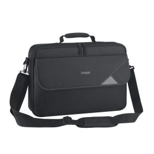 Targus 15.6′ Intellect Bag Clamshell Laptop Case with Padded Laptop Compartment – Black