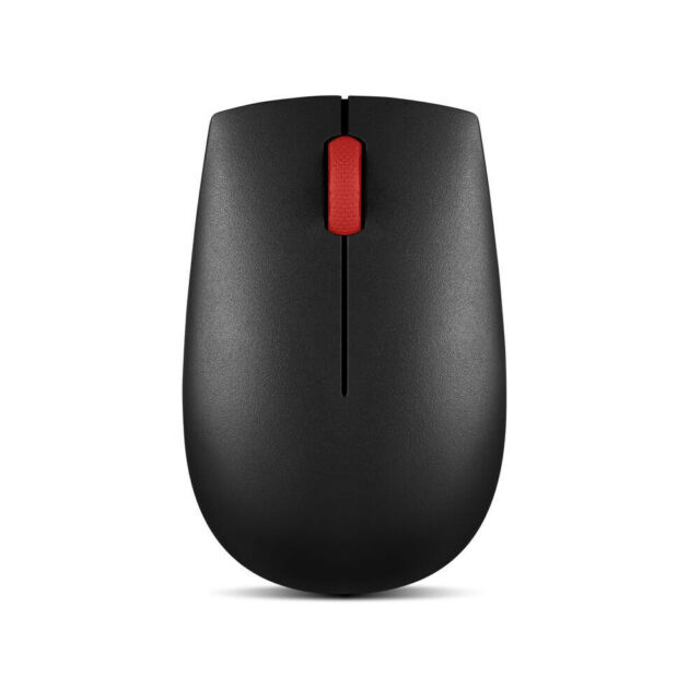 LENOVO Essentials Compact Wireless Mouse – 2.4 GHz Wireless via Nano USB, 1000 DPI, Optical sensor, Supported PC with USB port