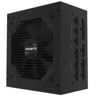 GIGABYTE P750GM 750W ATX PSU Power Supply 80+ Gold >90% Modular 2×8 Pin120mm Fan Black Flat Cables Single +12V Rail Japanese >100K Hrs