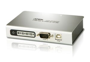 Serial Hub 4 Port USB to RS232 Converter w/ 1.8m cable, Supports Hot-Swapping & Plug and Play