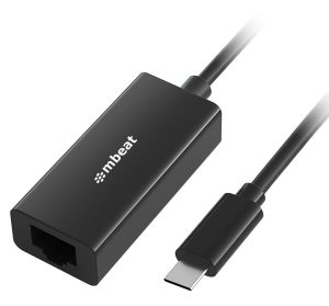 MBEAT USB-C Gigabit Ethernet Adapter – Black