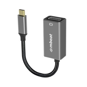 MBEAT Elite USB-C to VGA Adapter – Coverts USB-C to VGA Female Port, Supports up to1920×1080@60Hz – Space Grey