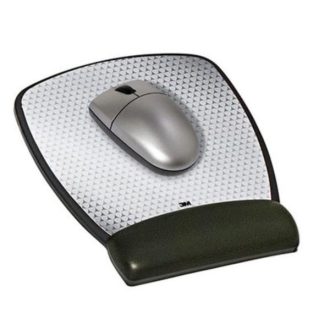 3M MW309LE Leatherette Gel Mouse Pad Wrist Rest