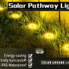 8 Pack LED Solar Pathway Lights Outdoor Solar Ground Lights (Warm White)