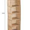 5 Tier Shelf Hanging Closet Organizer and Storage for Clothes – Beige