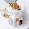 360 Rotating Large Capacity Makeup Organizer for Bedroom and Bathroom – White